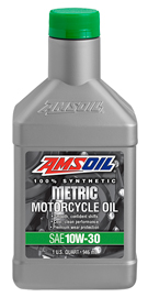 AMSOIL 10W-30 Synthetic Metric Motorcycle Oil